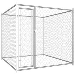 vidaXL Outdoor Dog Kennel 76"x76"x72.8"